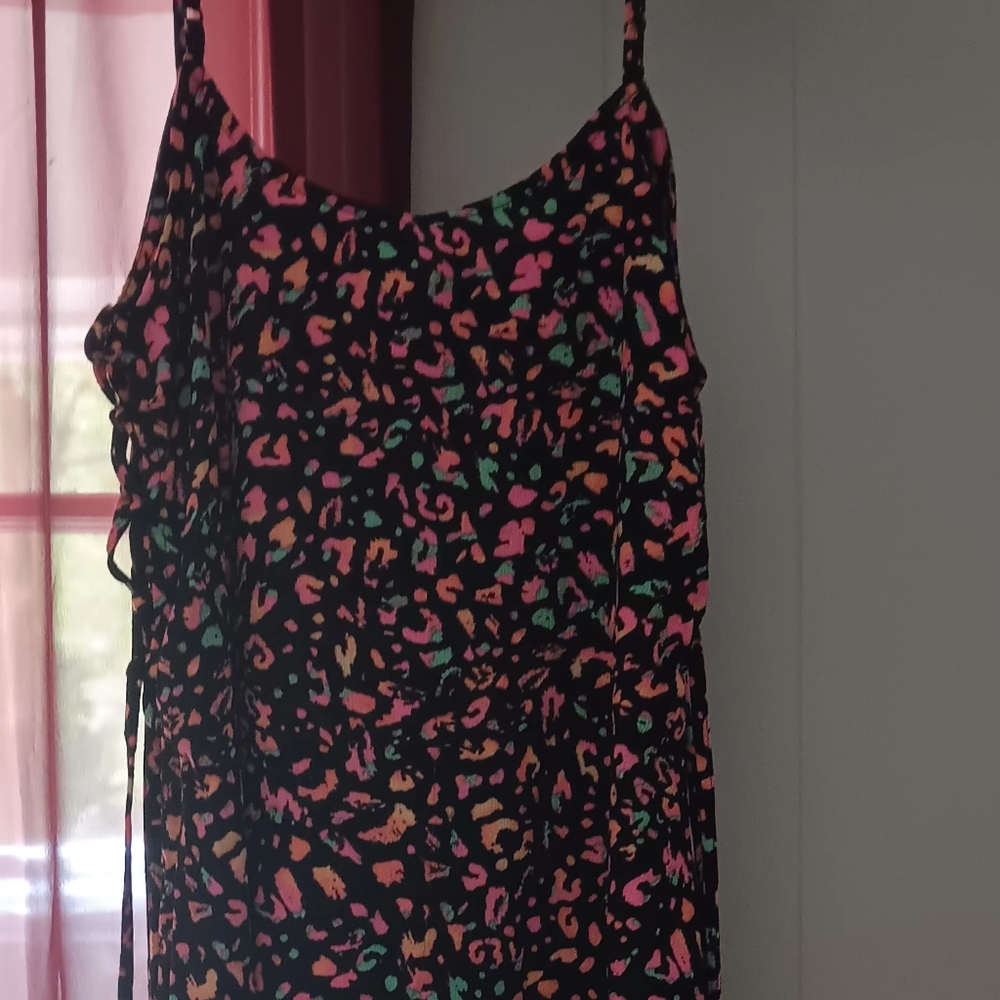 Colorful Leopard Print Dress